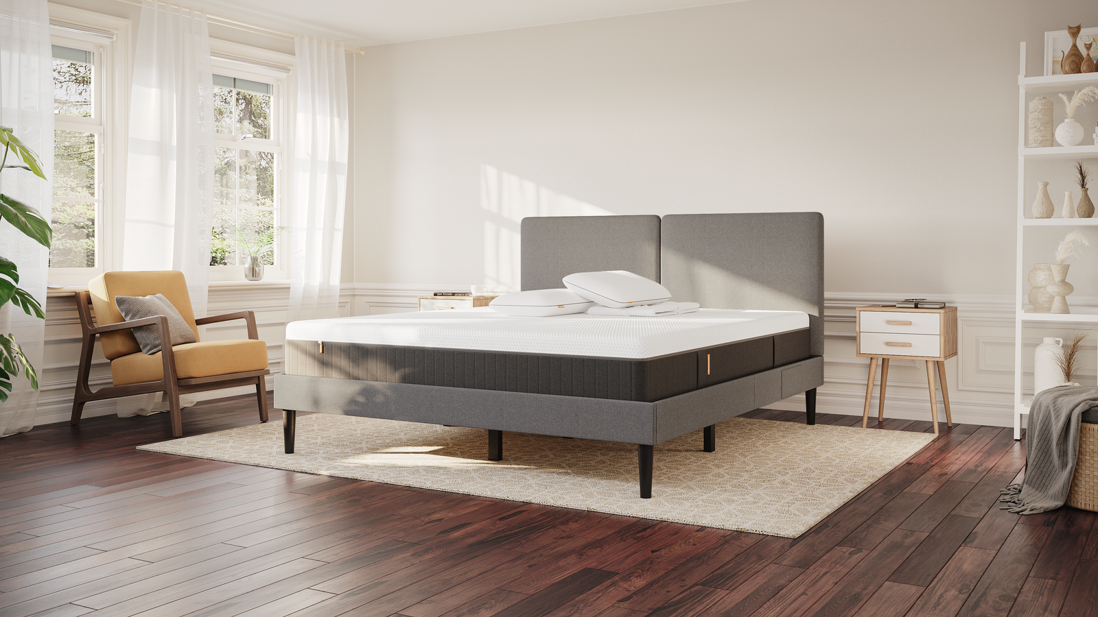 極美品！エマスリープ✨エマ・マットレス防水カバー付きクイーンサイズ✨ エマスリープマットレスにカバーは必要？エマ・プロテクターも紹介